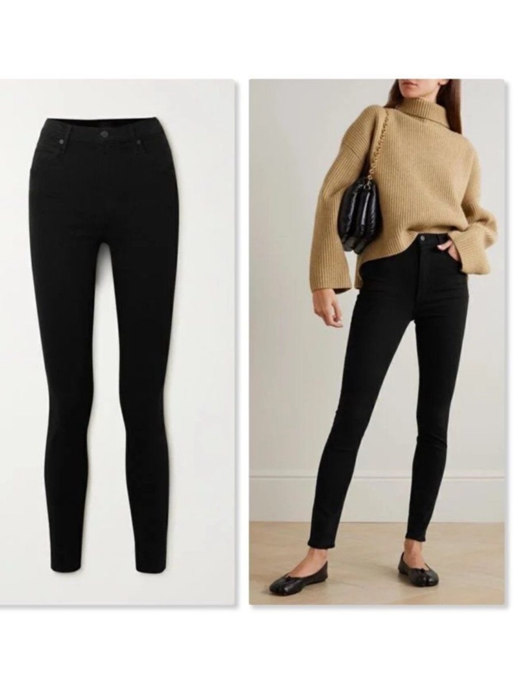 Citizens Of Humanity Chrissy Black High-Rise Skinny Jeans - Women